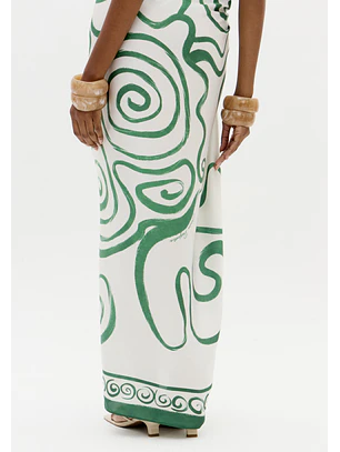 Lenço OFF SPIRAL HARMONYVerde - Lança Perfume 