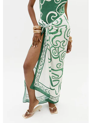 Lenço OFF SPIRAL HARMONYVerde - Lança Perfume 