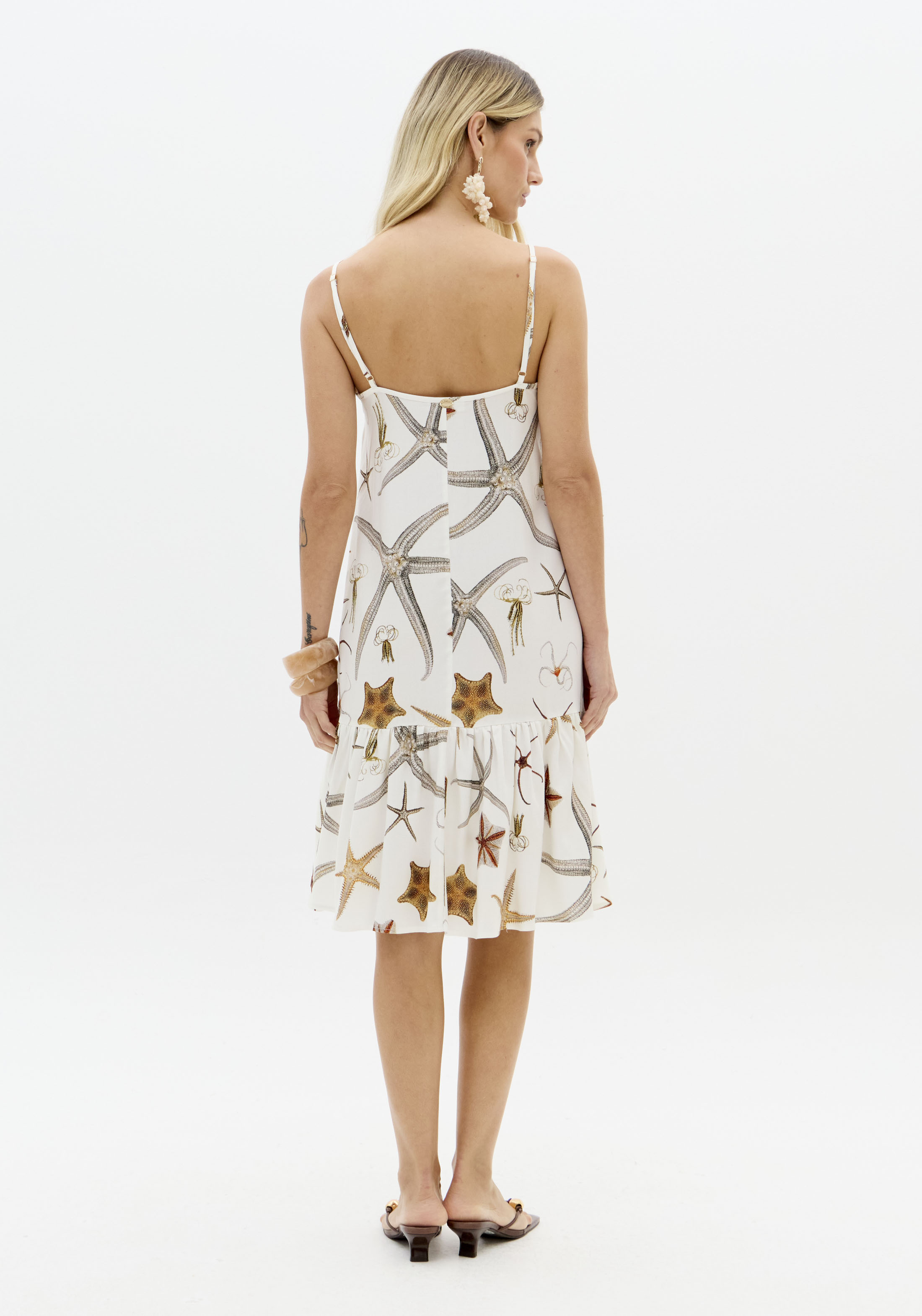 Vestido Curto STARFISH Branco - Lança Perfume  2