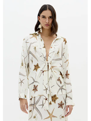 Blusa STARFISH Branco - Lança Perfume
