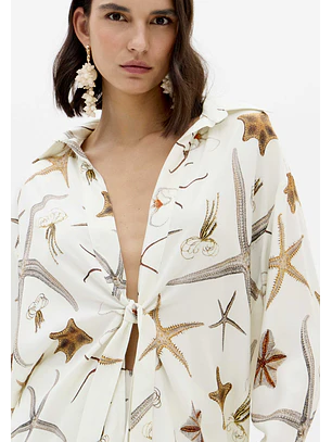 Blusa STARFISH Branco - Lança Perfume