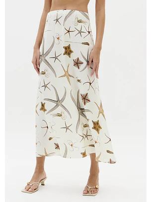 Saia Comprida STARFISH Branco - Lança Perfume