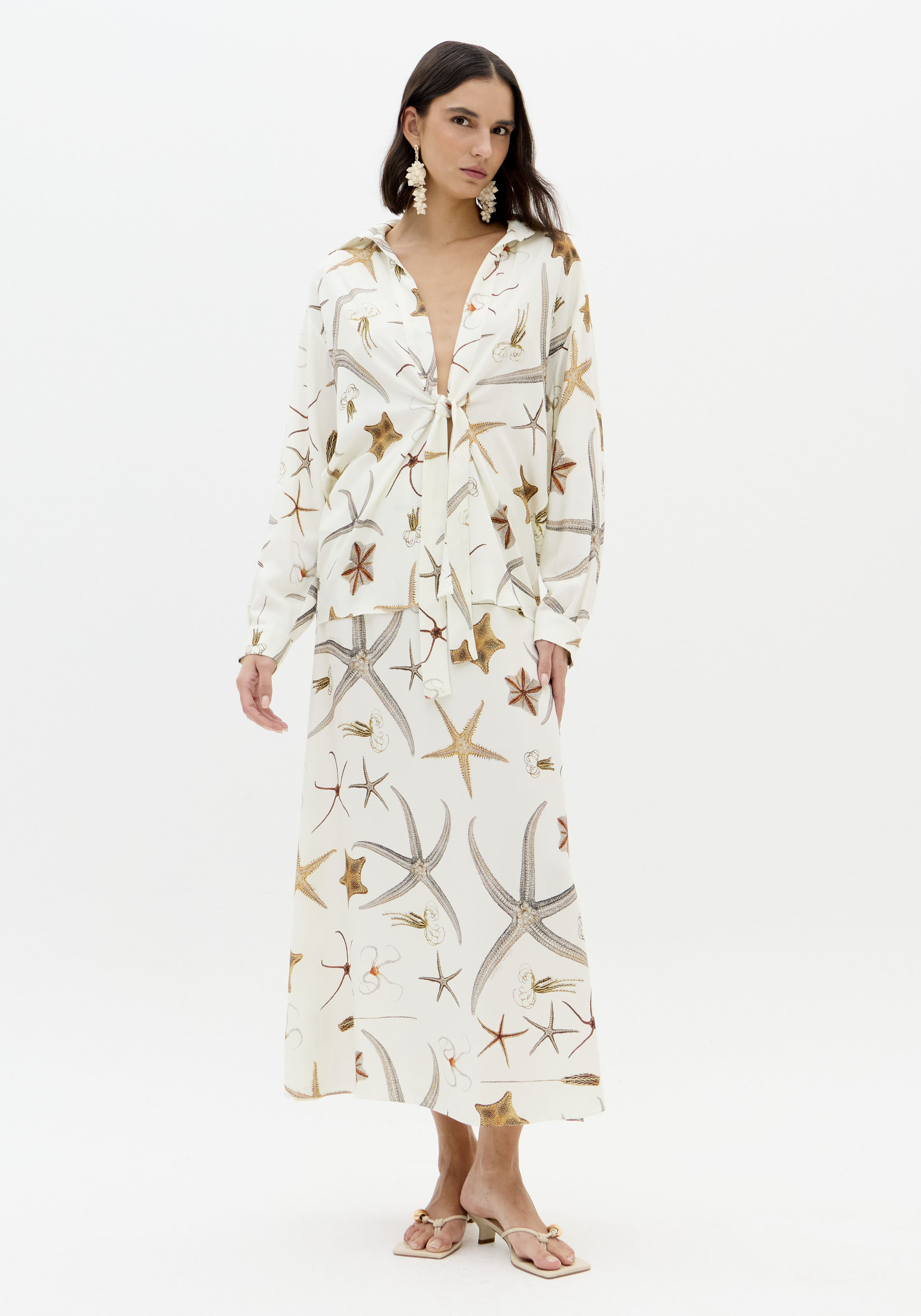 Saia Comprida STARFISH Branco - Lança Perfume 2