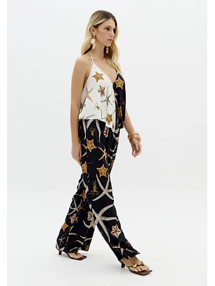 Calças Largas STARFISH Preto - Lança Perfume