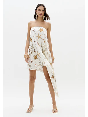 Vestido Comprido STARFISH Branco - Lança Perfume