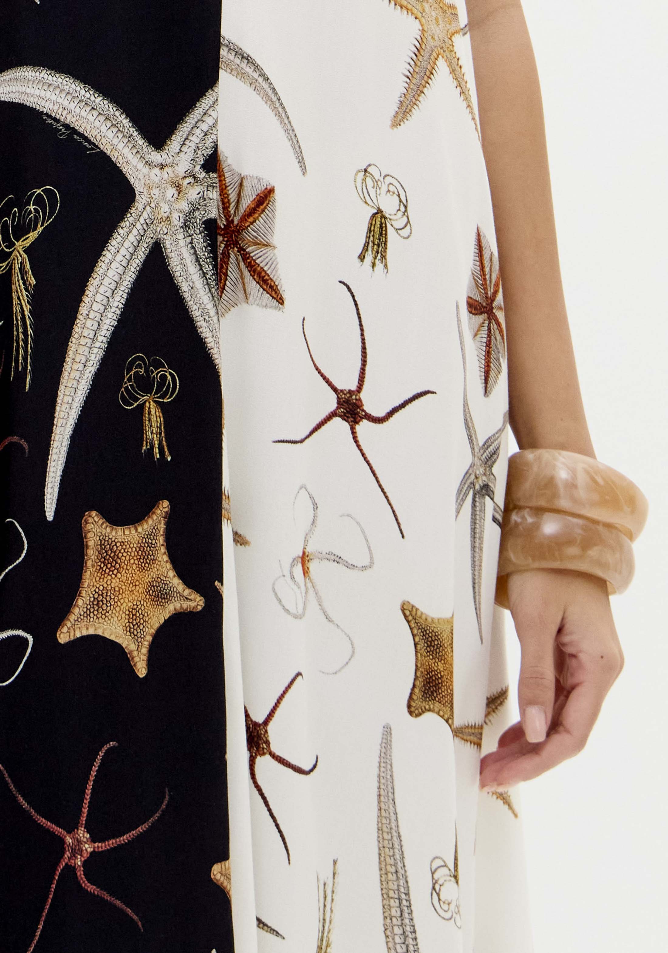 Vestido STARFISH Branco e Preto - Lança Perfume 2