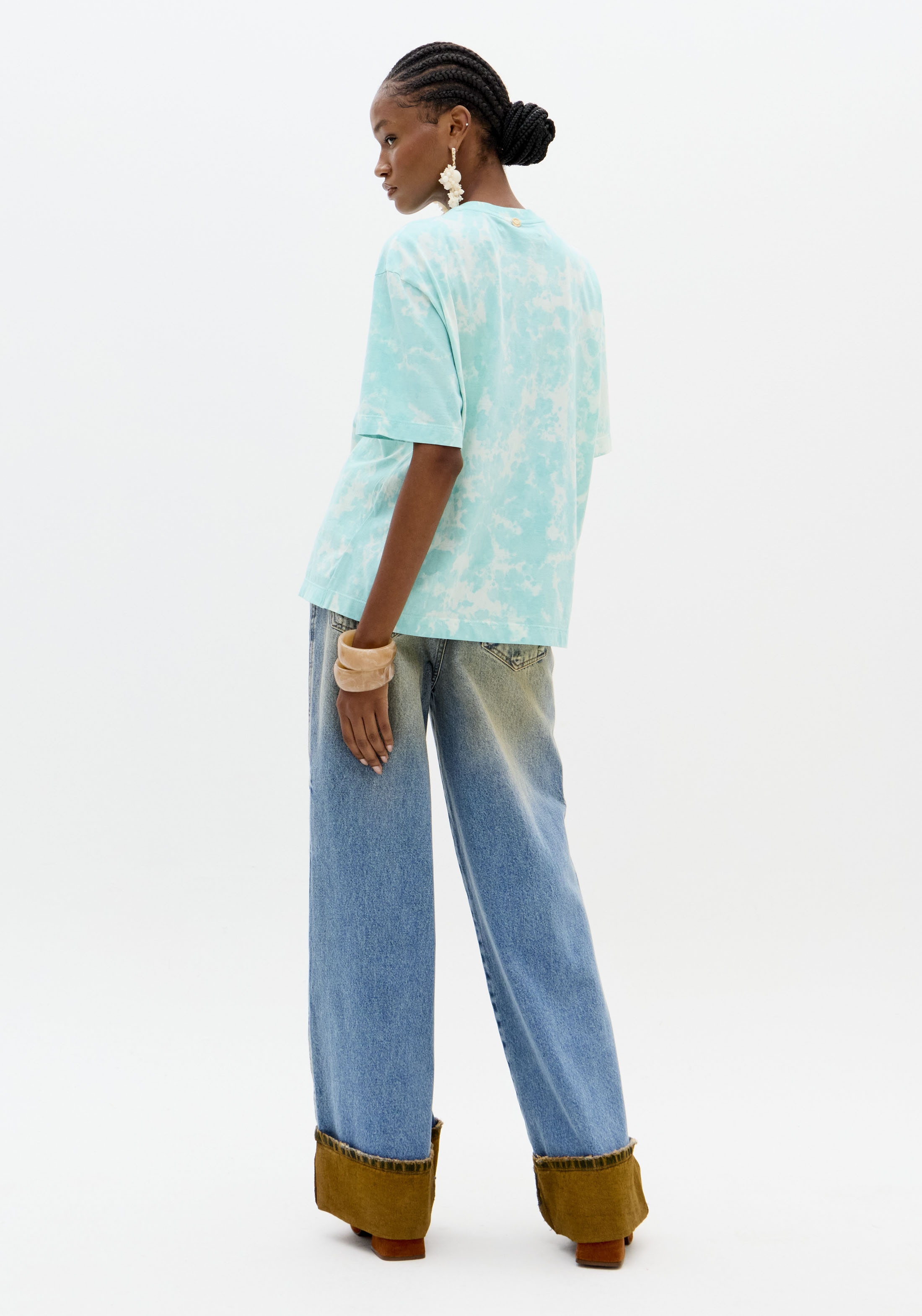 T-shirt Tie Dye Sol Azul - Lança Perfume 4