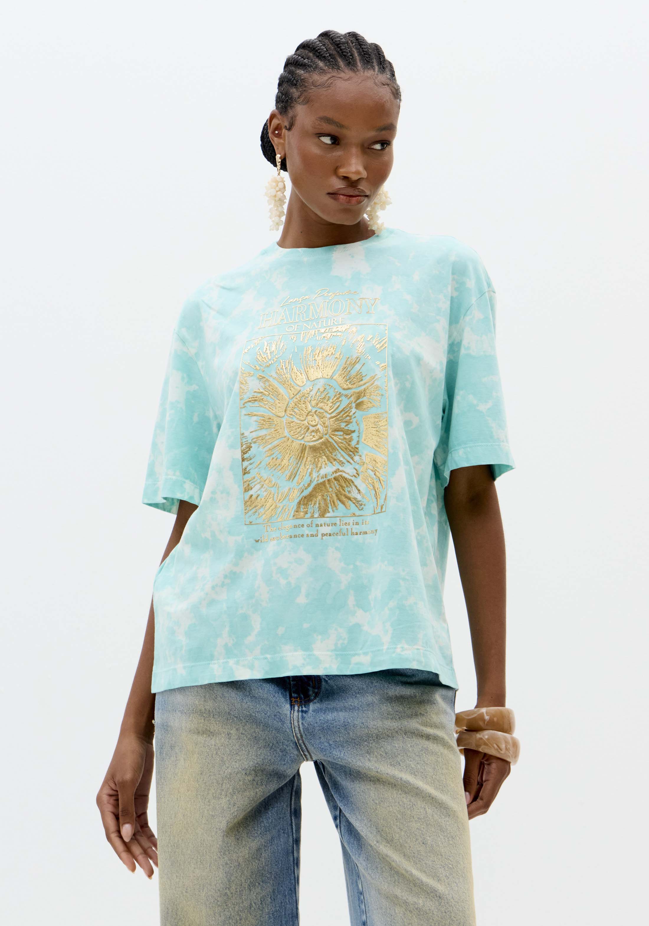 T-shirt Tie Dye Sol Azul - Lança Perfume 3