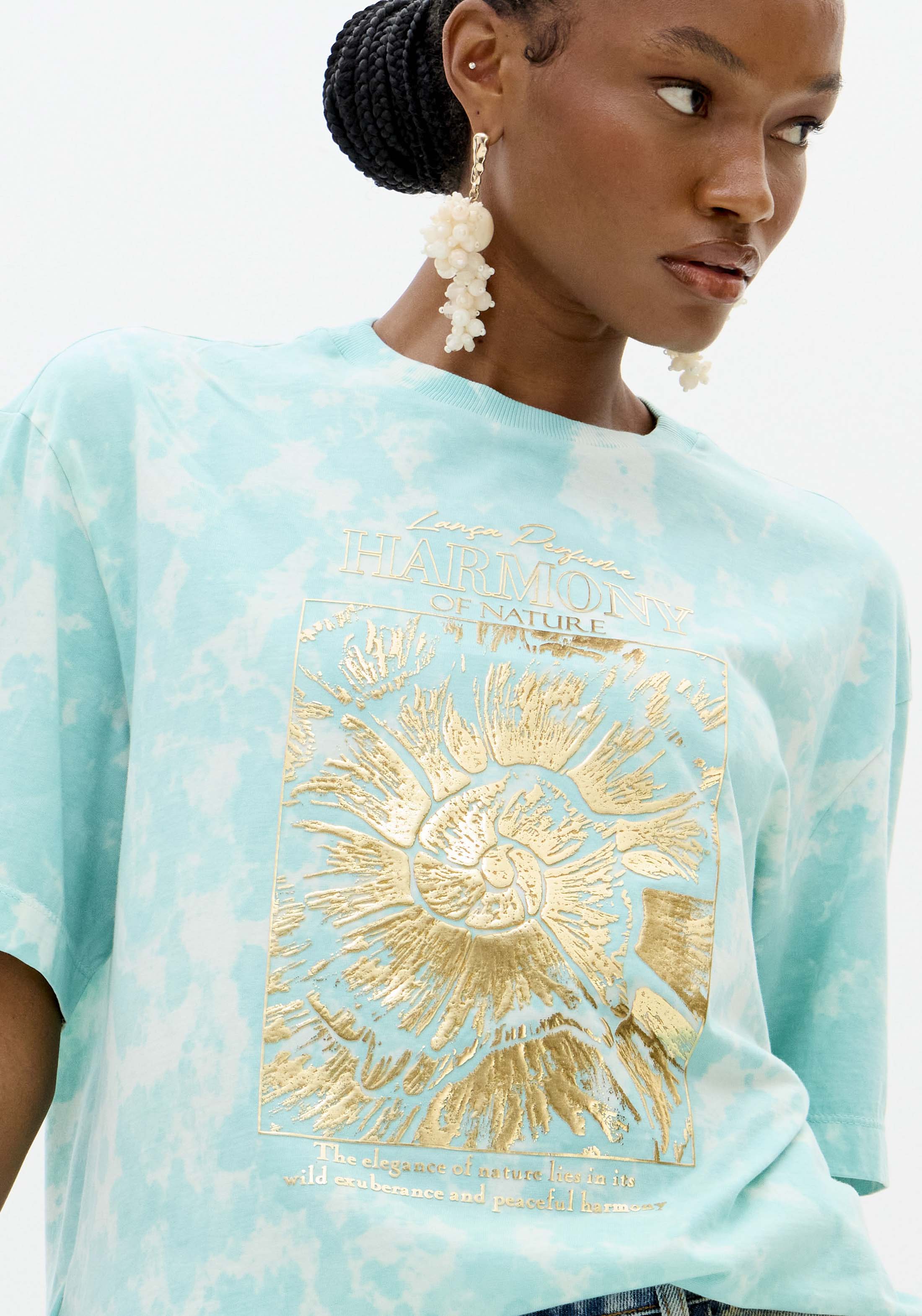 T-shirt Tie Dye Sol Azul - Lança Perfume 2