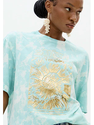 T-shirt Tie Dye Sol Azul - Lança Perfume