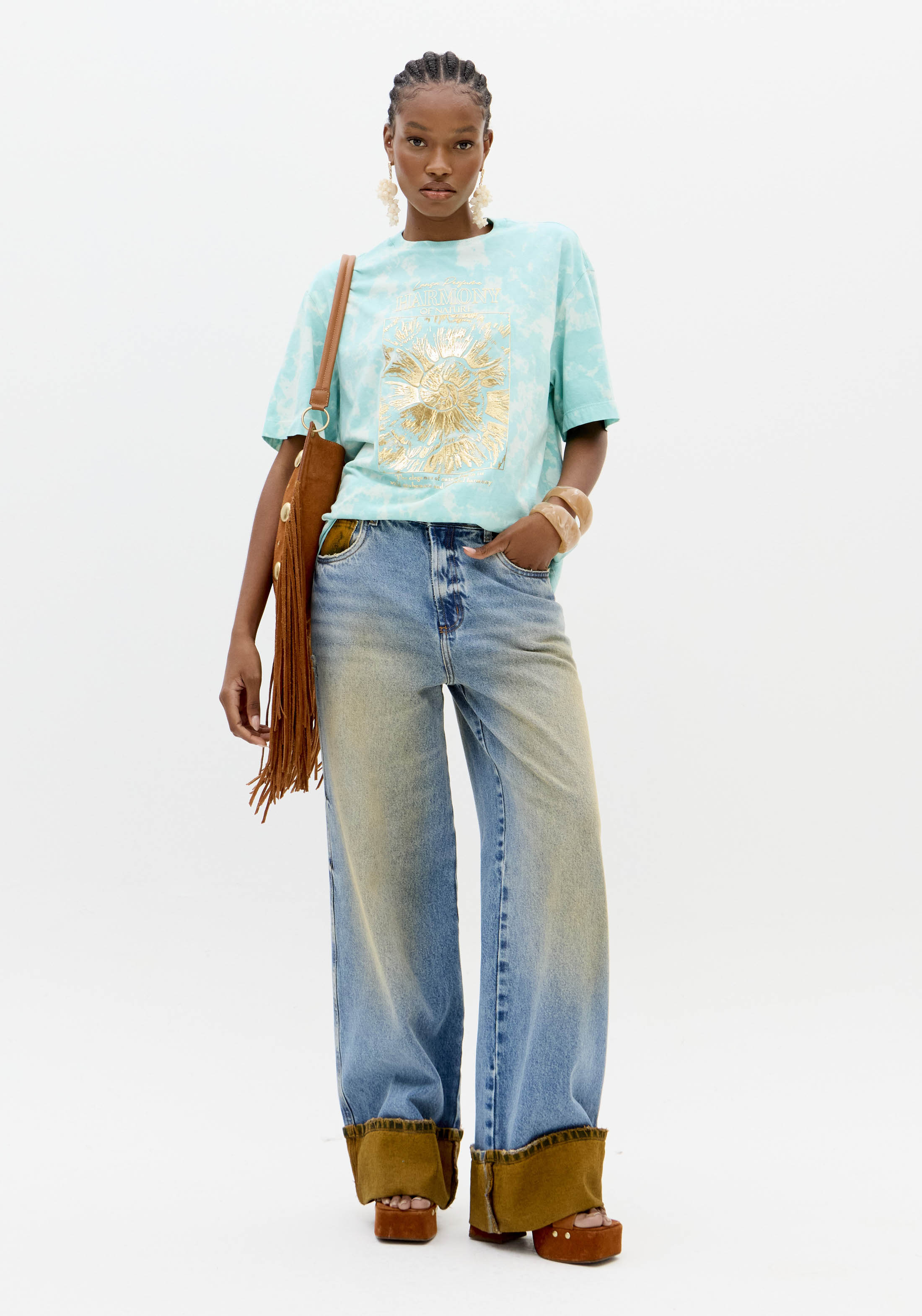 T-shirt Tie Dye Sol Azul - Lança Perfume 6