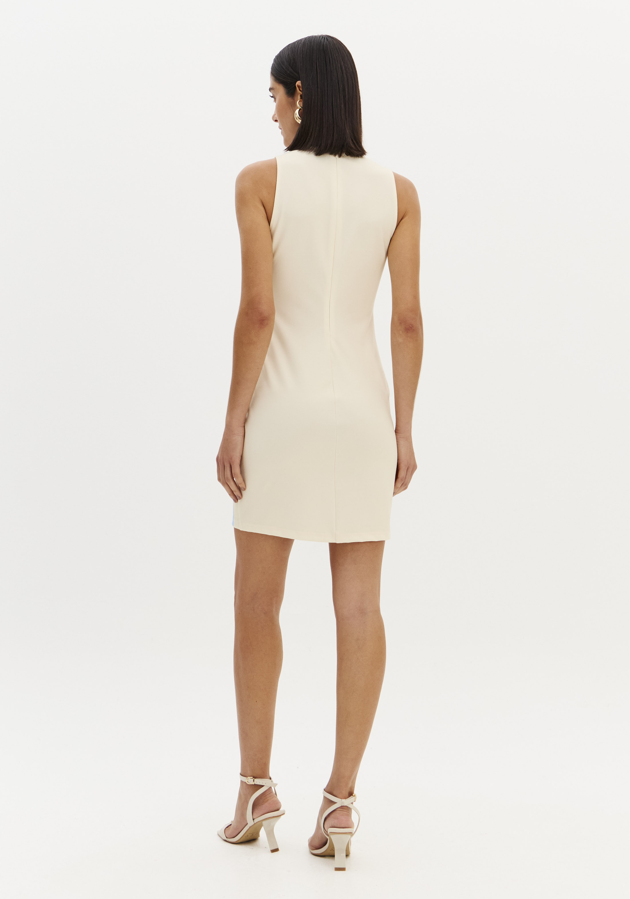 Vestido Curto TROPICAL ESCAPE Bege e Azul - Lança Perfume 2