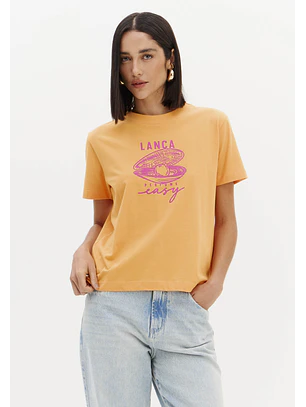 T-shirt Ostra Laranja -  Lança Perfume 