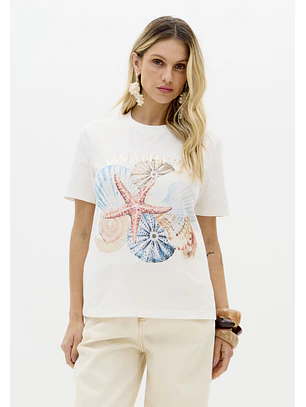 T-shirt Estrela do Mar Branco - Lança Perfume