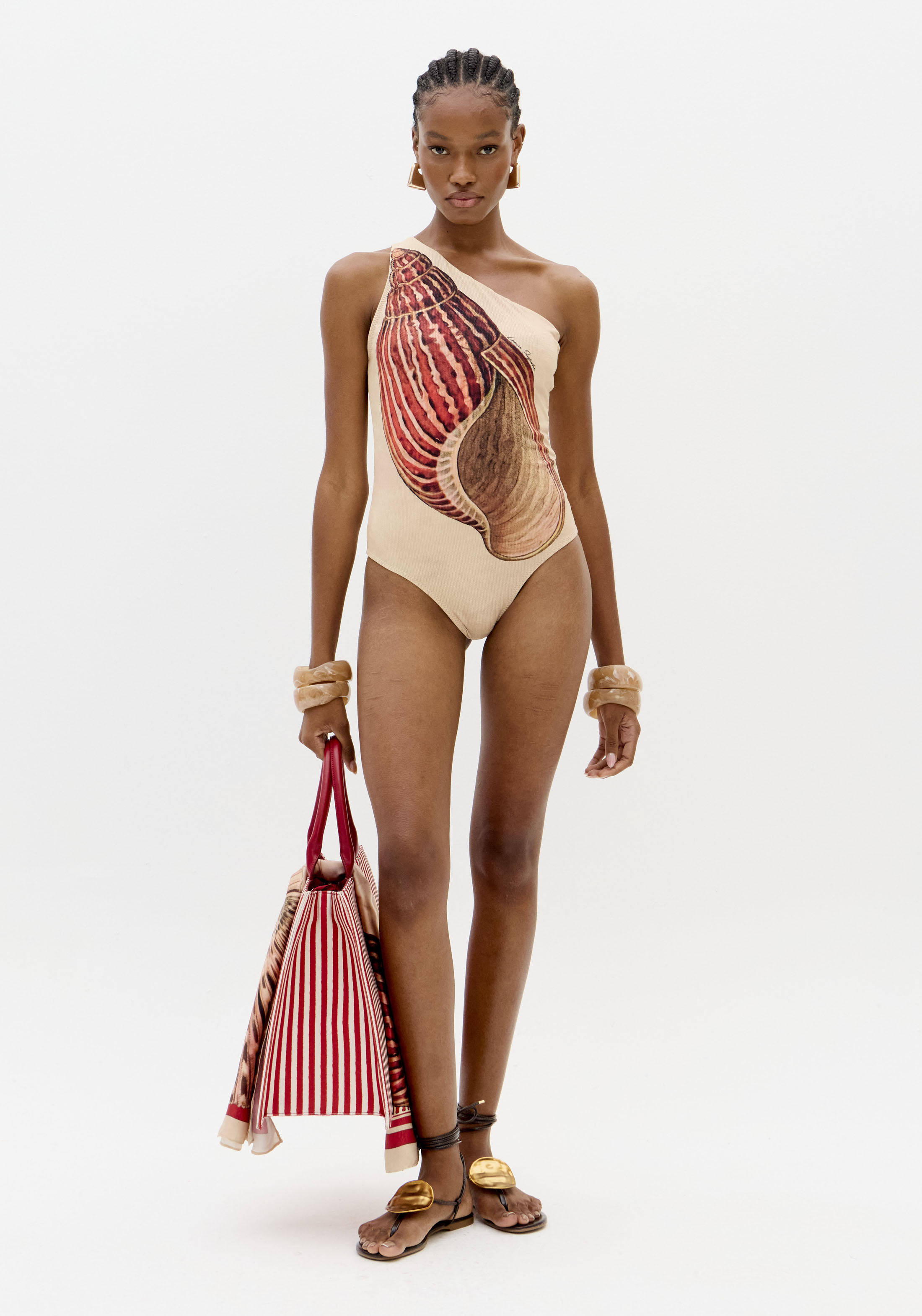 Fato de Banho SHELLIS Bege - Lança Perfume  4