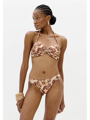 Biquíni Estampado SHELLIS Bege - Lança Perfume 