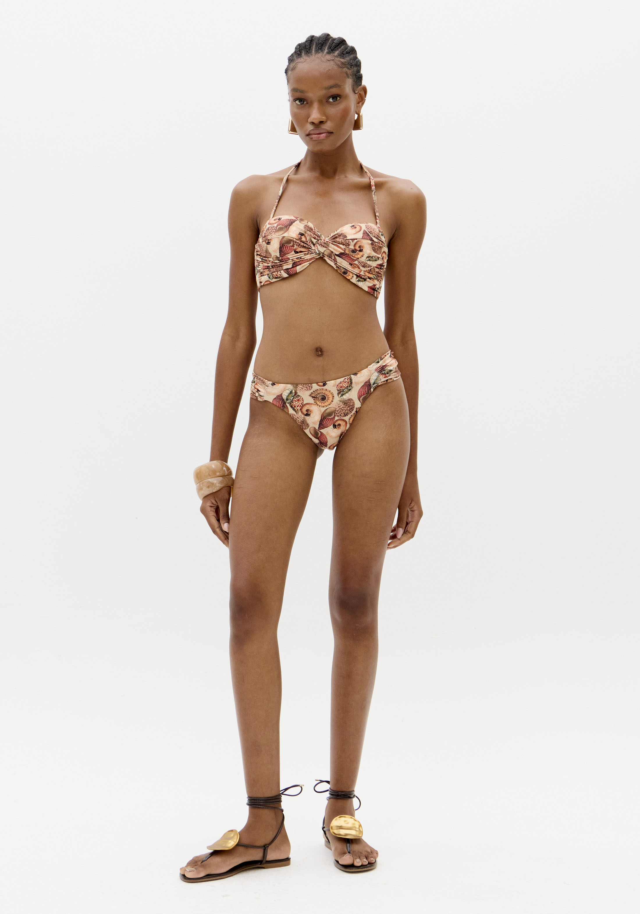 Biquíni Estampado SHELLIS Bege - Lança Perfume  4