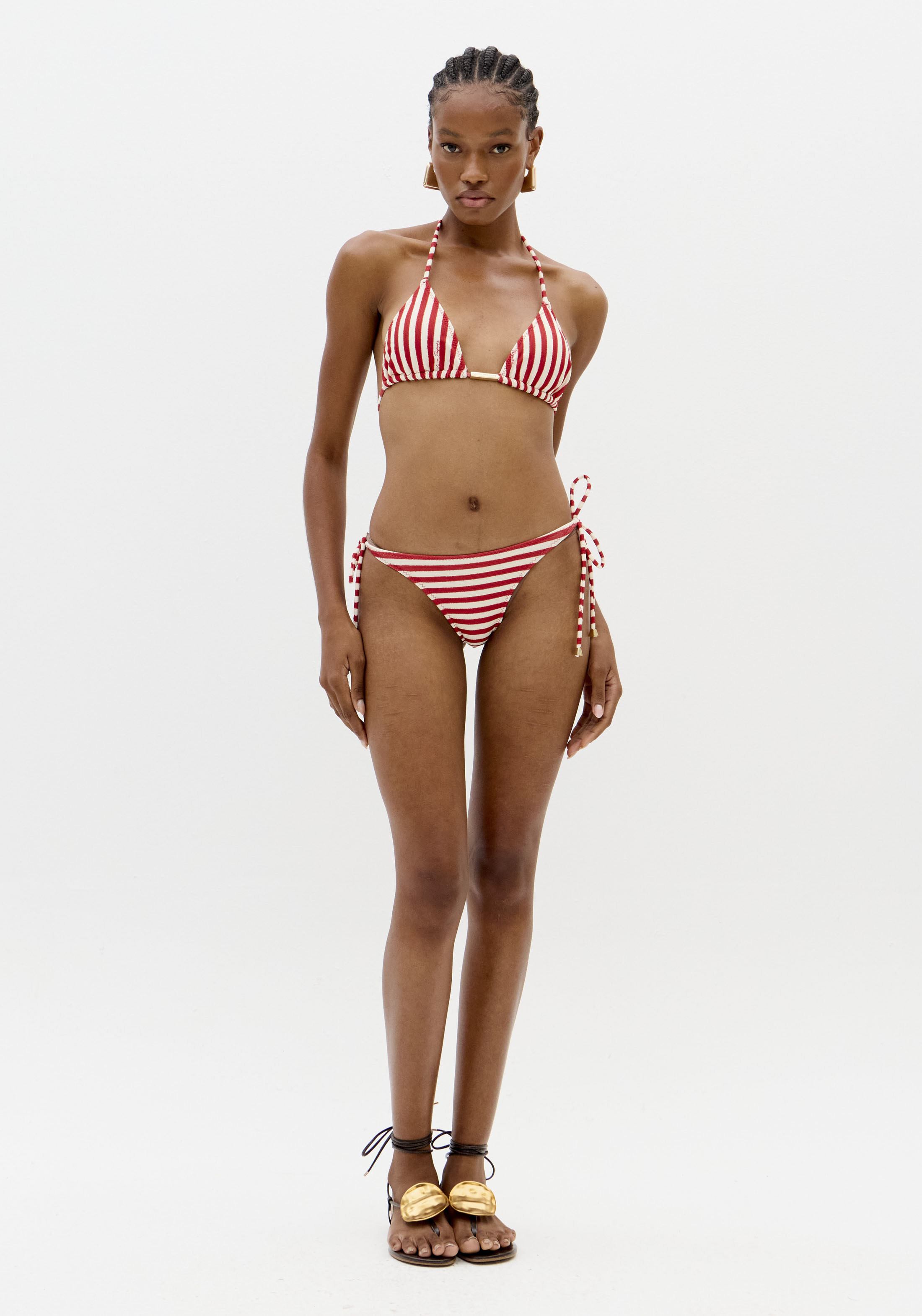 Biquiní Riscas Vermelho e Branco - Lança Perfume  5