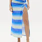 Saia Comprida SUMMER SEA Azul e Verde - Lança Perfume  - Thumbnail 1