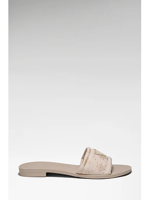 Chinelo Rasteiro ELYSONE Creme - Guess