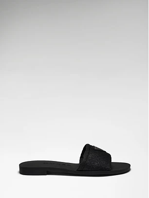 Chinelo Rasteiro ELYSONE Preto - Guess 