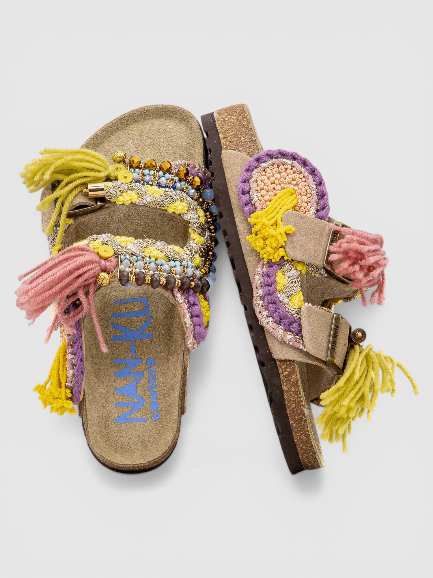 Chinelo EBK-02 Rosa e Amarelo - NAN-KU 2