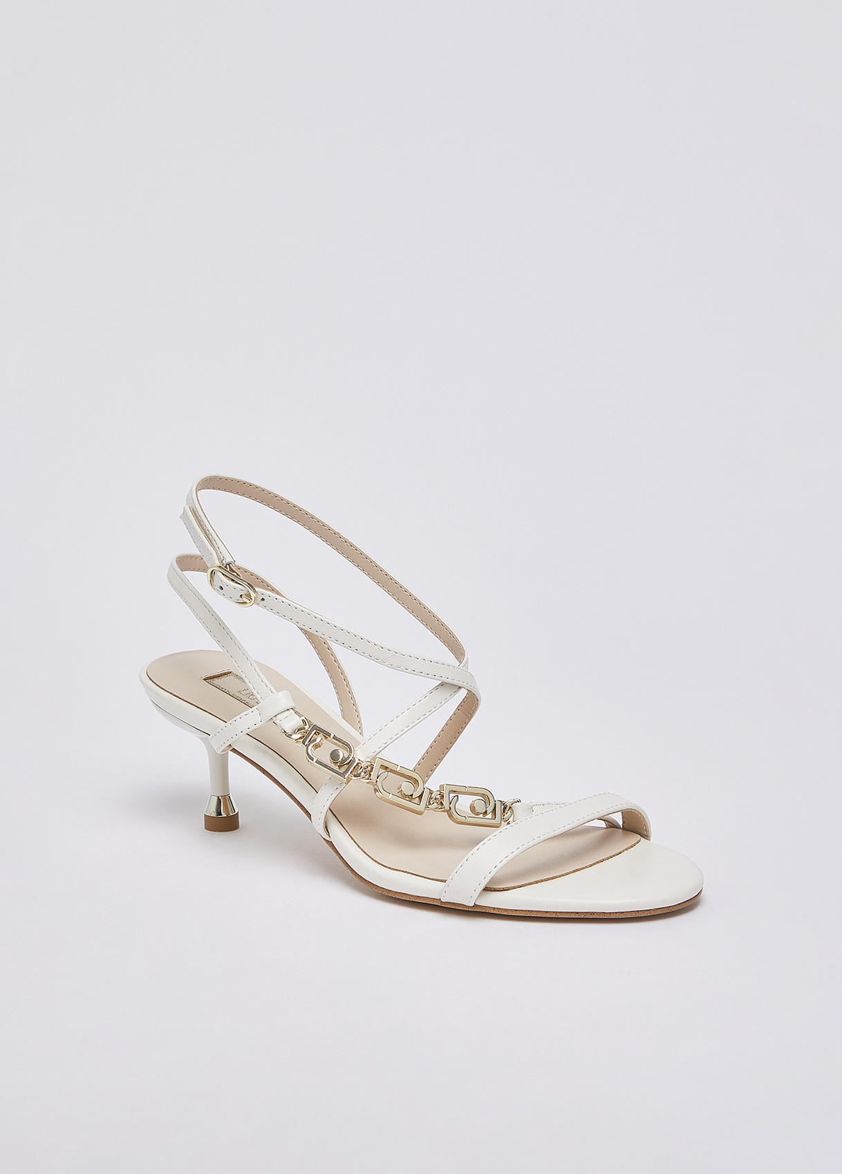 Sandália de Salto Baixo TESS 04 Branco - Liu Jo 3