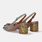 Sapato com Brilho Nadine-310 Dourado - EXÉ  - Thumbnail 5