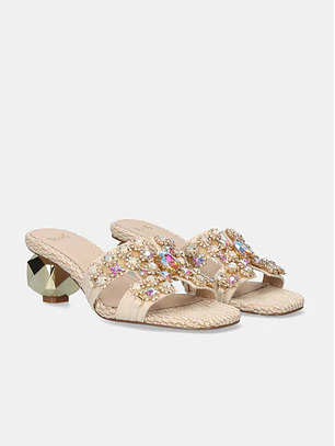 Sandália de Salto Scarlet-611 Branco - EXÉ 