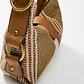 Mala de Ombro Pequena CAMDEN Rafia Camel - Guess - thumbnail 4