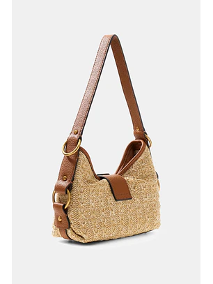 Mala de Ombro Pequena CAMDEN Ráfia - Guess  