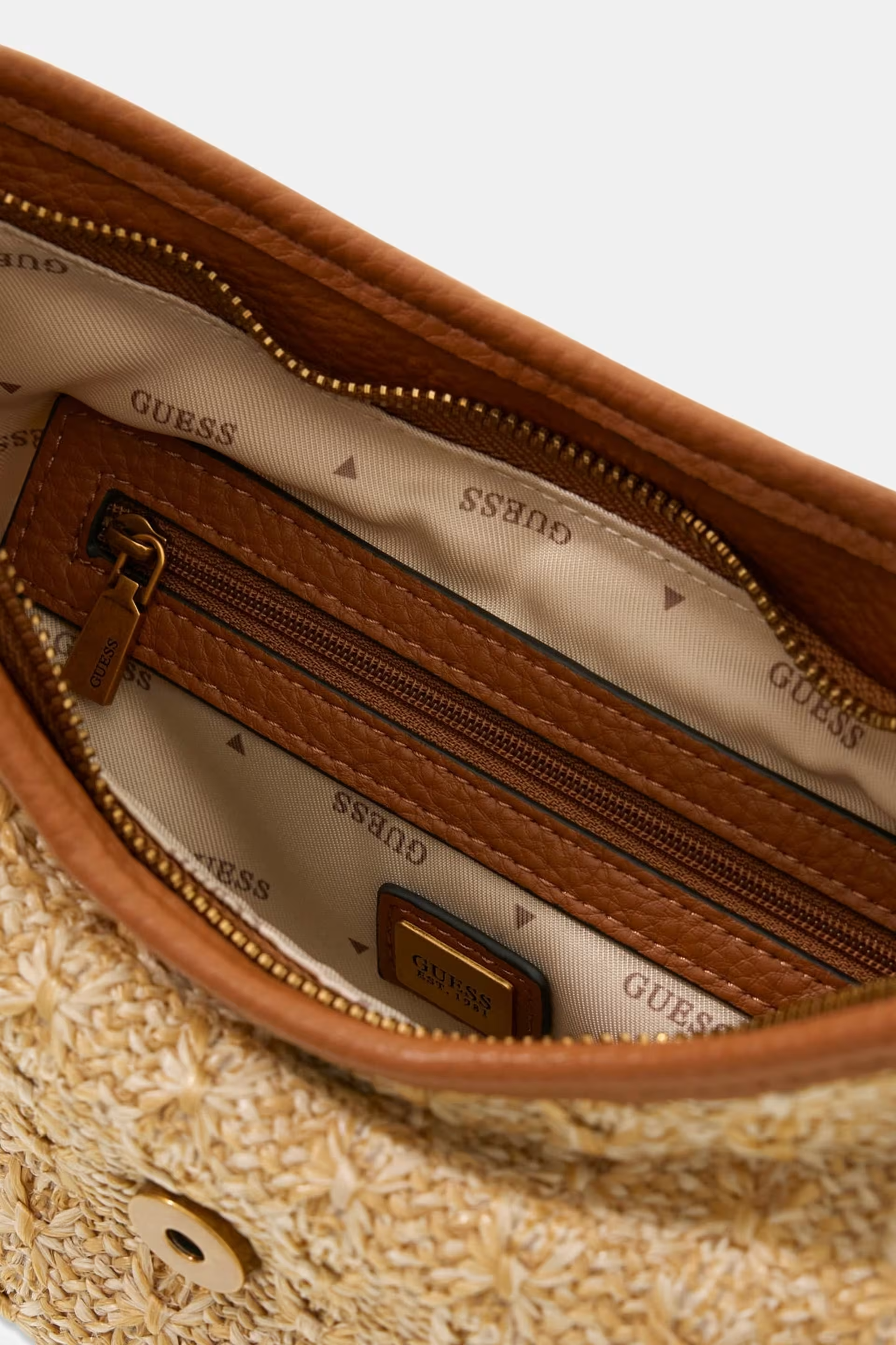 Mala de Ombro Pequena CAMDEN Ráfia - Guess   4