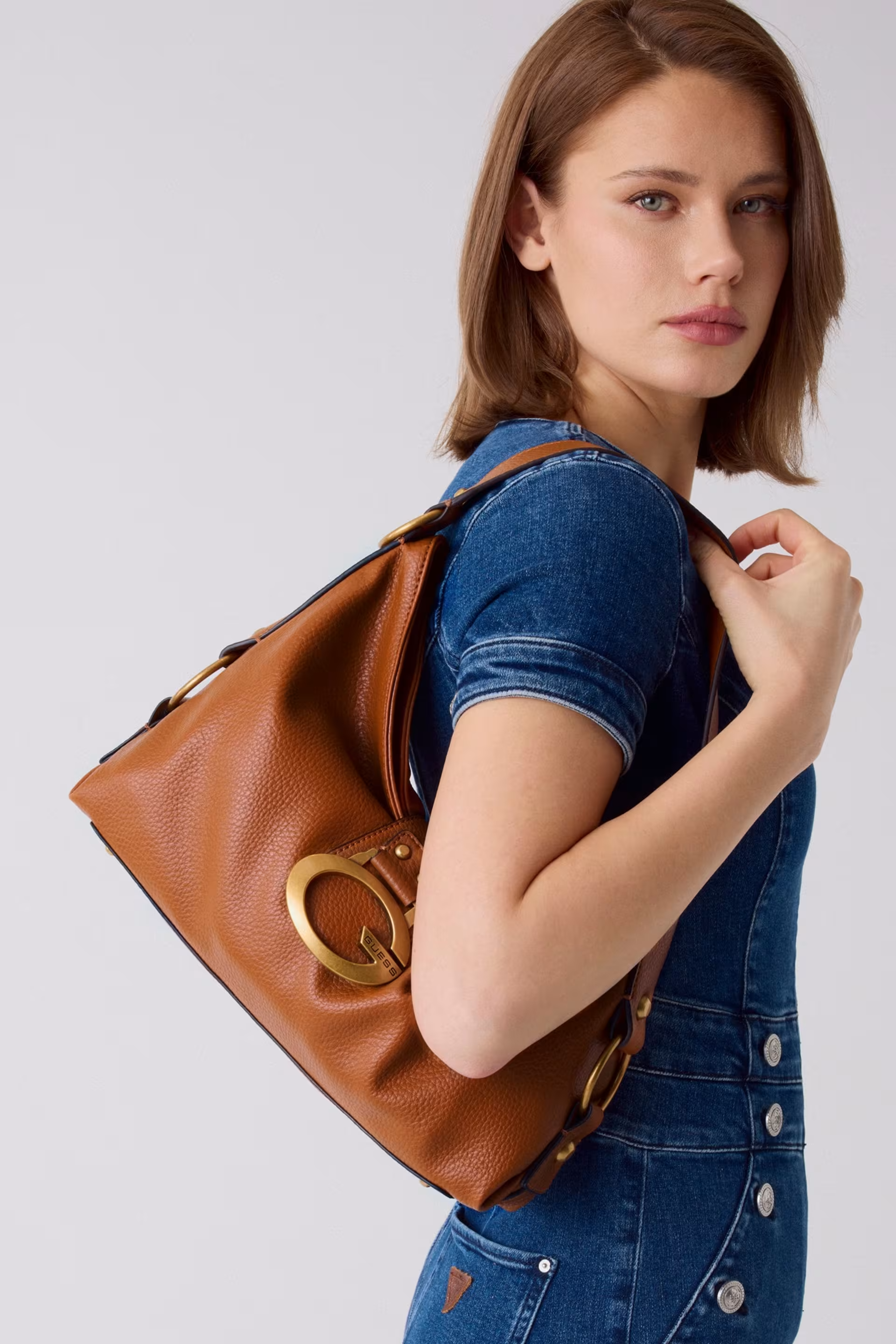 Mala de Ombro CAMDEN Camel - Guess  2