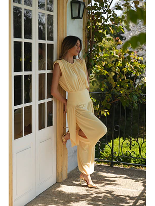 Macacão com Abertura Amarelo - SAHOCO 