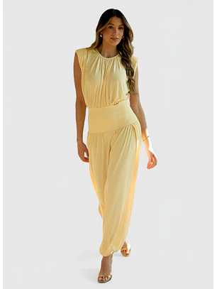 Macacão com Abertura Amarelo - SAHOCO 