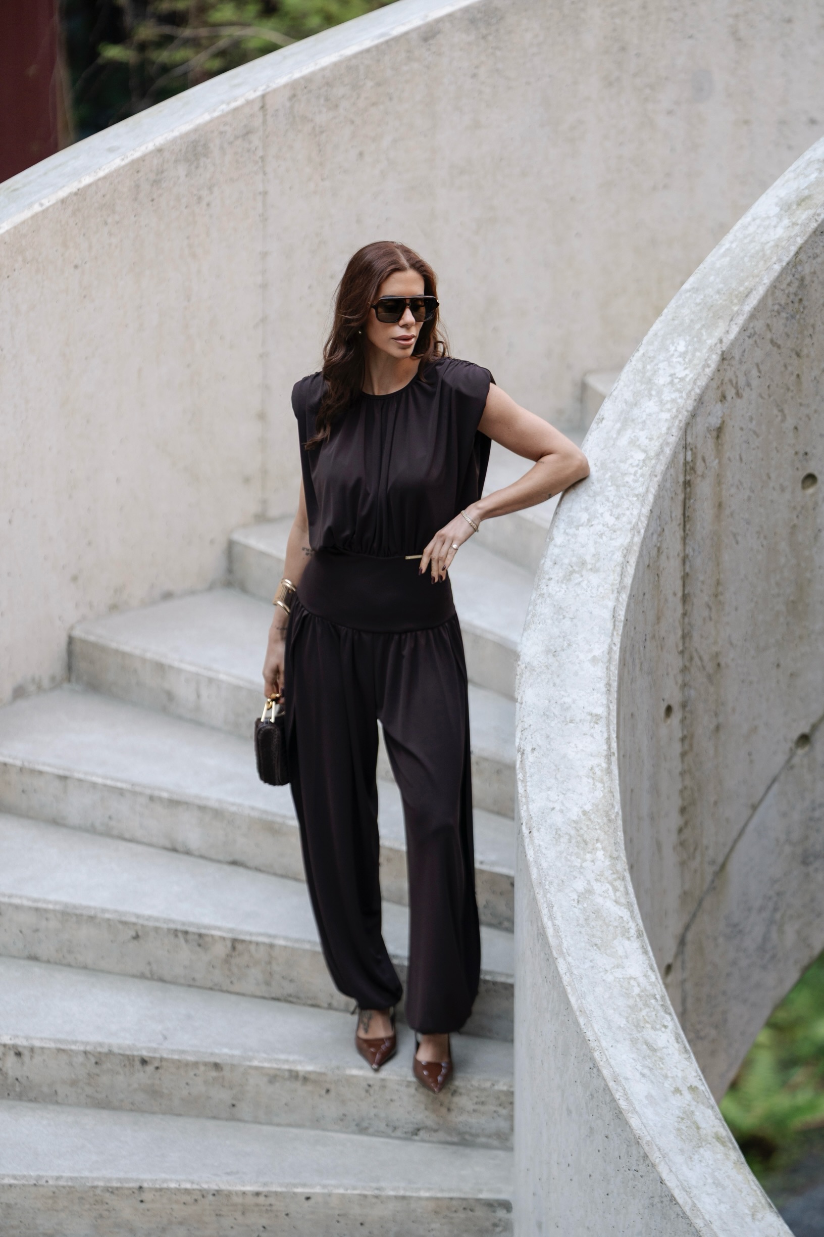 Macacão com Abertura Castanho - SAHOCO   3