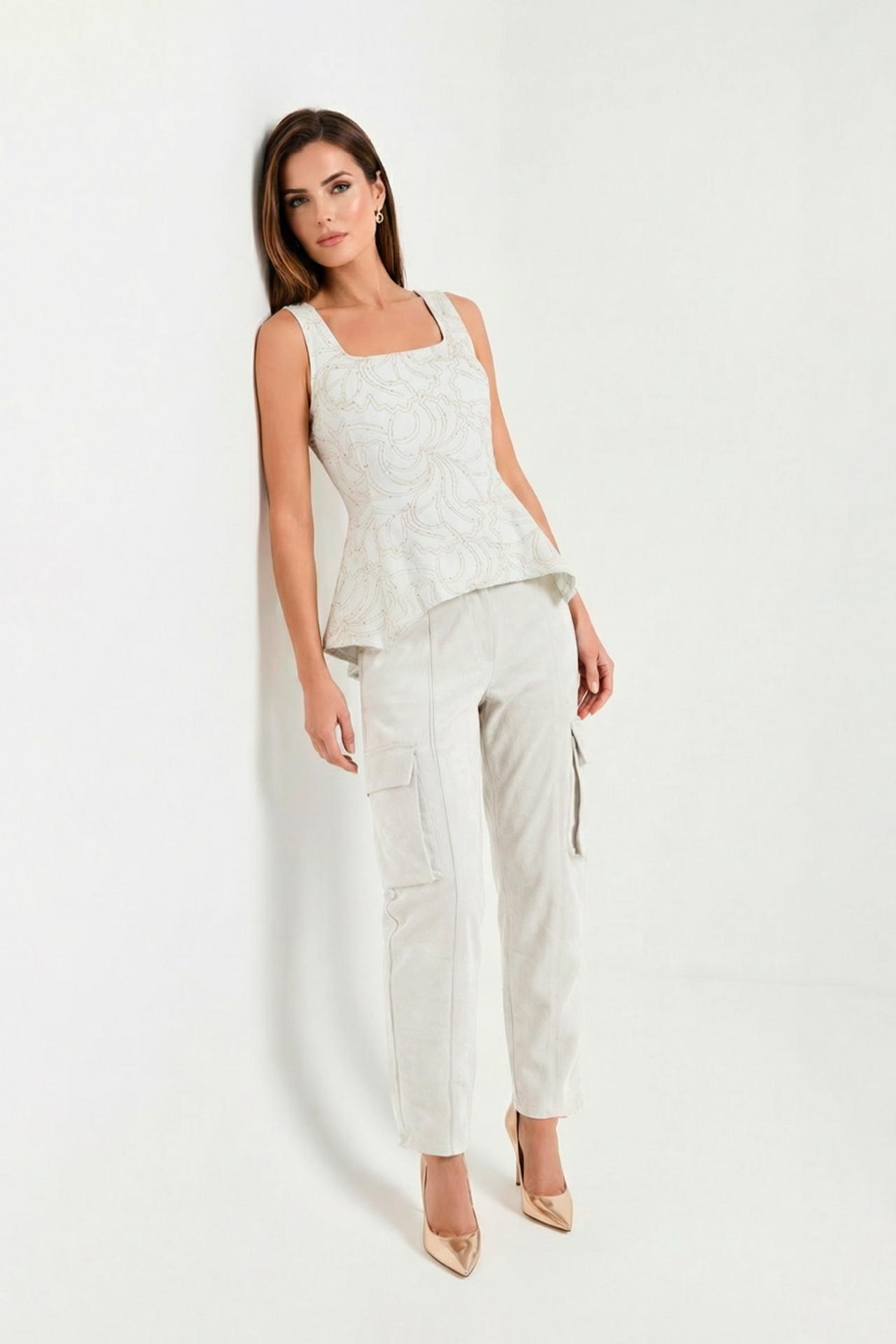 Calças Cargo em Branco - SAHOCO 2