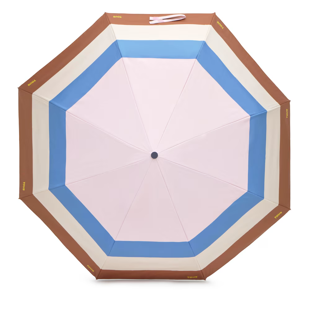 Guarda Sol e Chuva Riscas Coloridas Camel - Tous 4