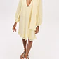 Vestido Curto em Linho Amarelo - Lança Perfume - thumbnail 3