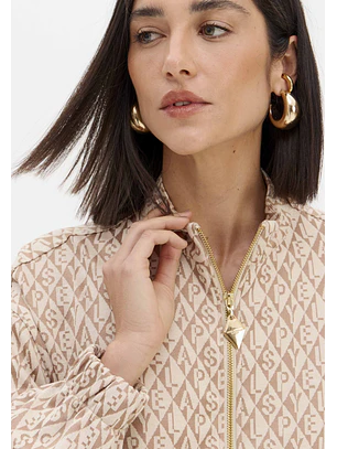 Casaco Monograma Bege - Lança Perfume