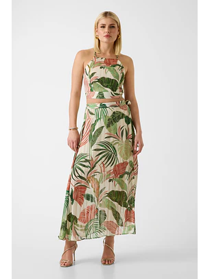 Saia Comprida NEW ROMANA Jungle Verde - Guess 