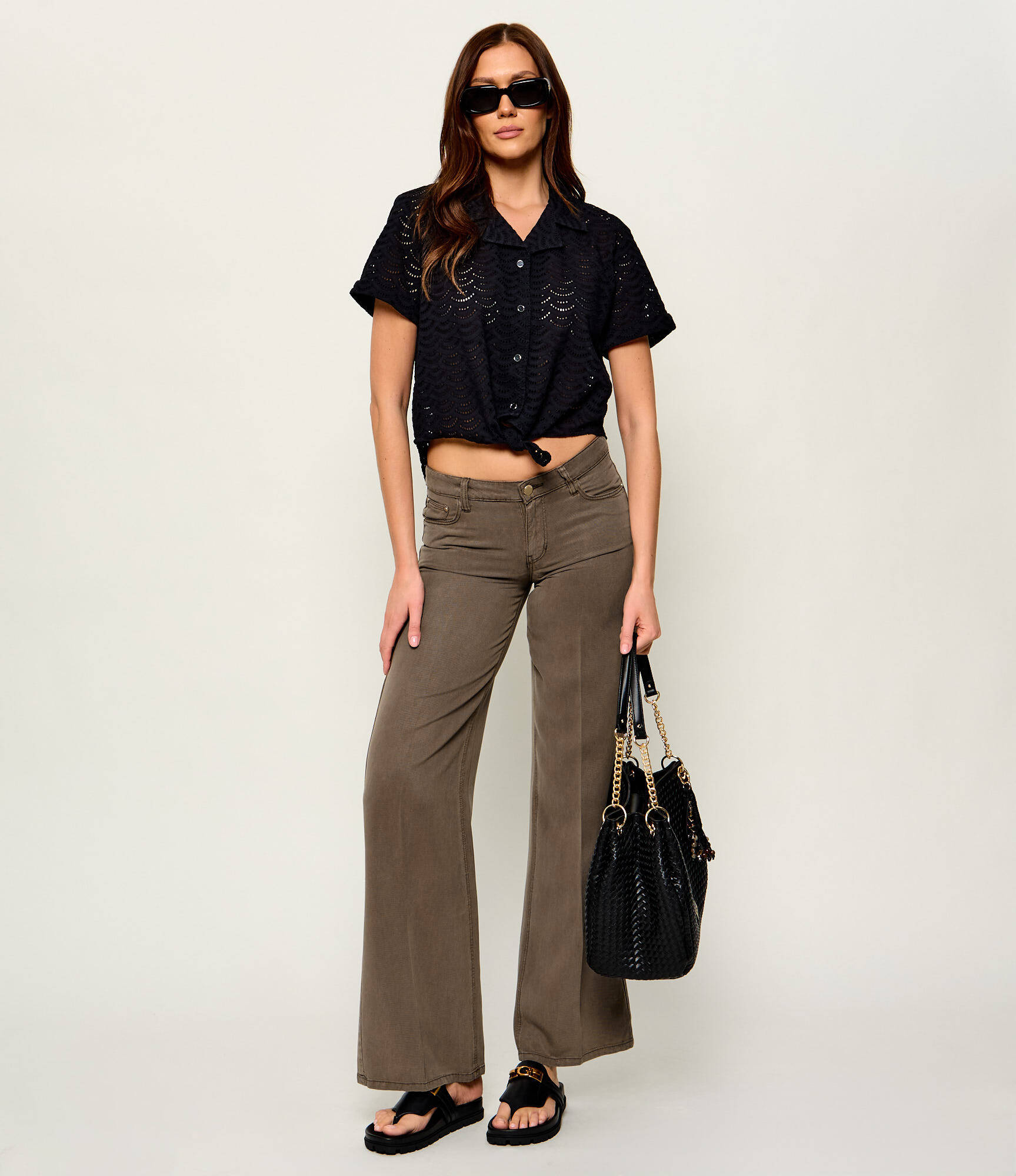 Calças Wide Leg SEXY PALLAZO - Guess 4