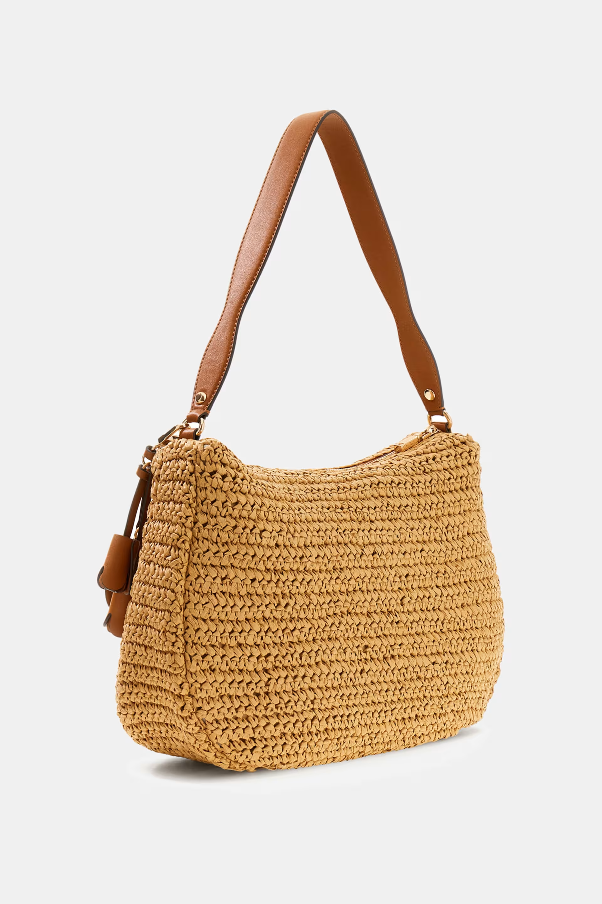 Mala de Ombro OFELIA em Ráfia Camel - Guess   2