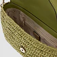 Crossbody Mala Retangular OFELIA em Ráfia Verde - Guess  - vignette 3