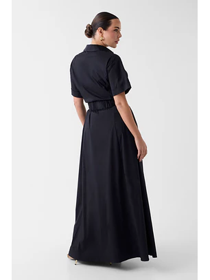 Vestido ULLA com Cinto  Preto - Guess Marciano