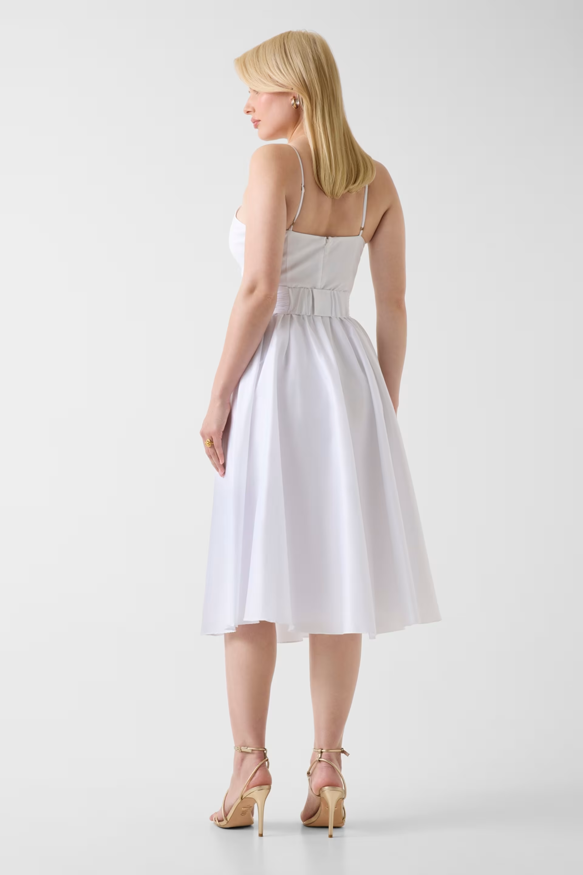 Vestido Midi Alças ULLA Branco - Guess Marciano  2