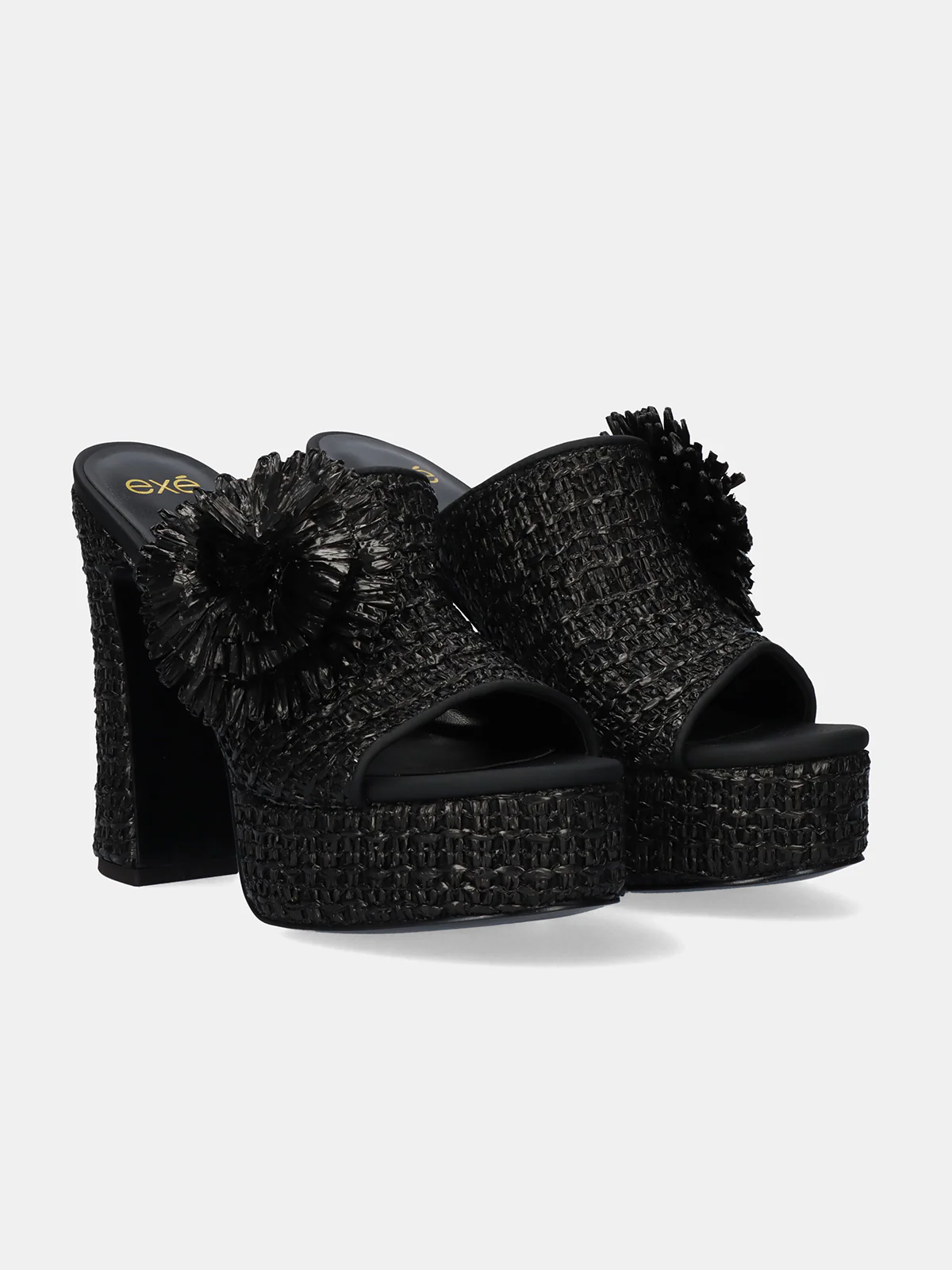 Soca de Salto 2640-01 Ráfia Preto - EXÉ 3