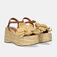 Sandália de Cunha 913 Ráfia Bege - EXÉ  - thumbnail 2