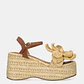 Sandália de Cunha 913 Ráfia Bege - EXÉ  - thumbnail 1