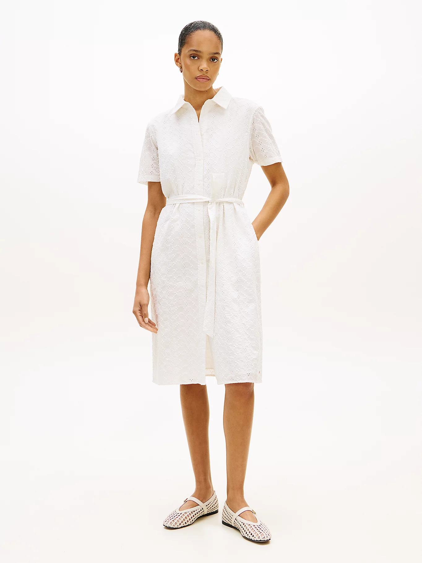 Sabrina Aberta LANA  Branco - Tommy Hilfiger 5